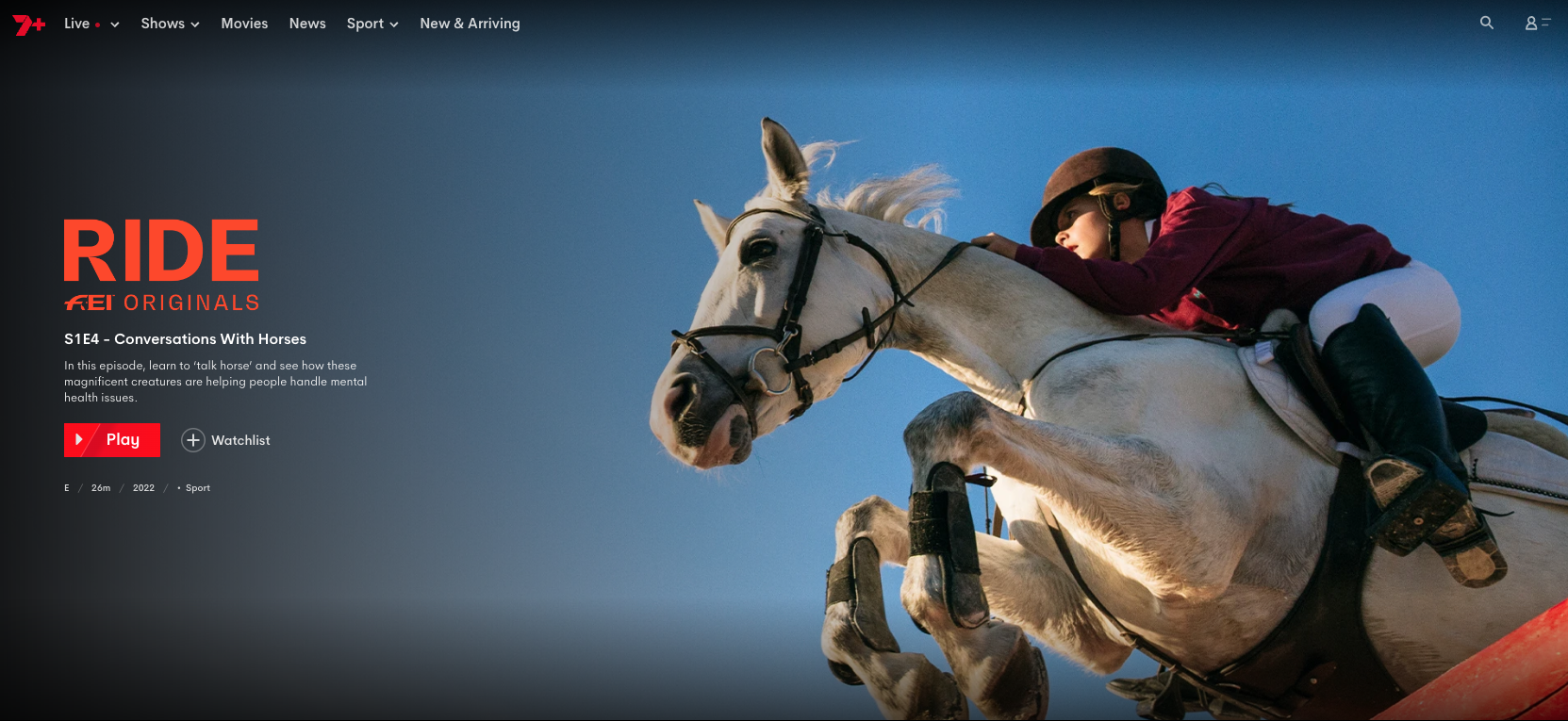 The Seven Network, Official Broadcaster of Equestrian Events